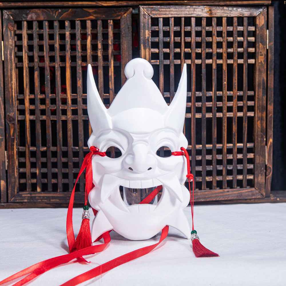 Nueva máscara de drama de nuevo estilo COS tallado en madera ABS Guizhou máscara de patrimonio cultural intangible toda la cara props de estilo chino