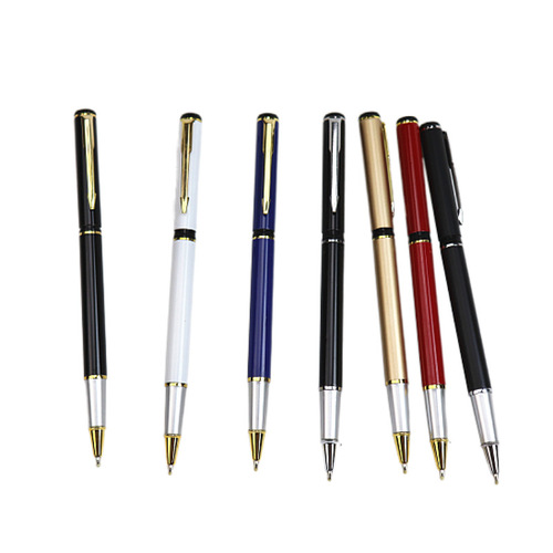 Quick Shipping Metal Signature Pen Multicolor Business Gift Bead Pen Training Pen Supports Custom Logo