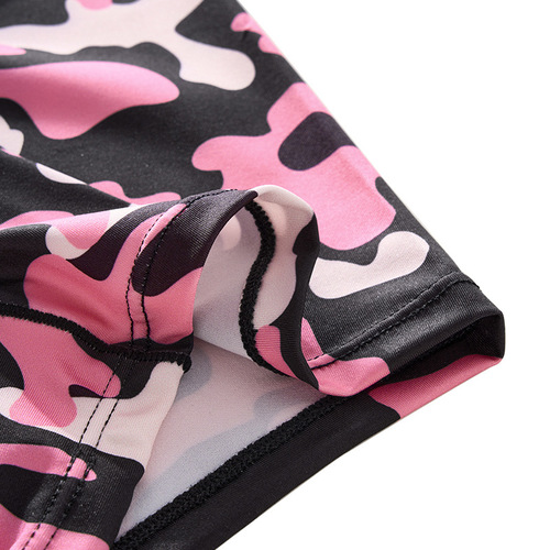 Sexy camouflage seamless lightweight breathable & comfortable four-inch boxer briefs with lettered ribbon stitching and high-waisted design—available in plus sizes for women
