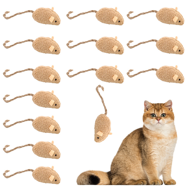 宠物毛绒老鼠仿真小老鼠猫薄荷耐抓啃咬猫玩具自嗨猫玩具现货批发