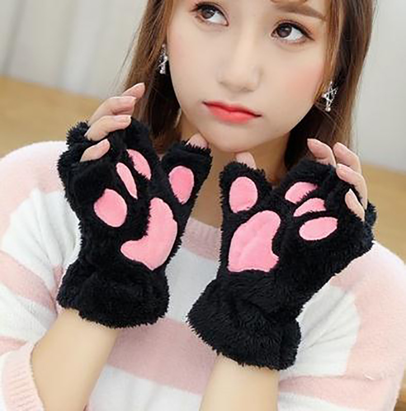 Women_Bear_Plush_Cat_Paw_Claw_/