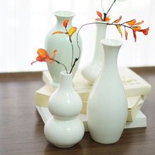陶瓷葫芦观音玉净瓶陶瓷小葫芦客厅摆件陶瓷花插小花瓶中国风水养