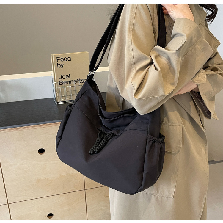 Schoudertas voor dames, grote canvas tote tas voor onderweg_voghion.com