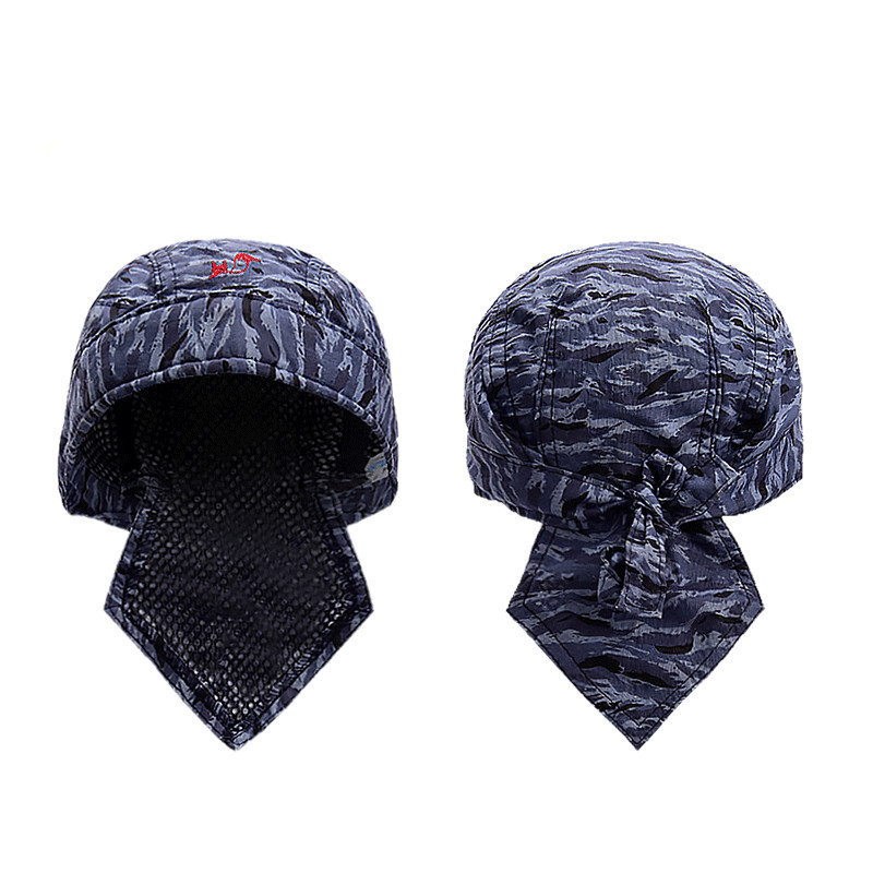 Wittsir 23-3602 Electric Welding Helmet Fireproof Flame Retardant Head Scarf Heat Insulating Anti-Scald Anti-Dust Camouflage Breathable Hat