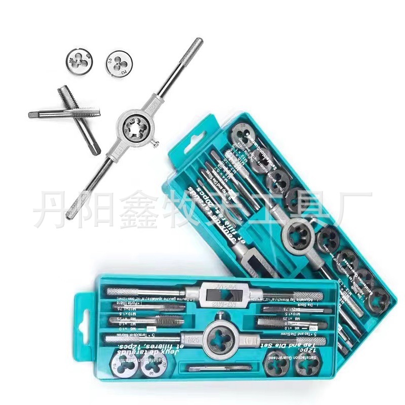 Tap die traje herramientas de hardware mano tapping llave die Twist métrica tapping set Paquete de descuento