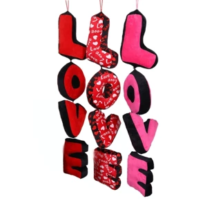 Гирлянда LOVE мягкие буквы-подвески