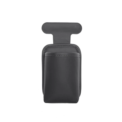 umbrella storage bin, trash bin, Car cup holder/beverage holder - adhesive-hanging-leather-cup-holder-black-color