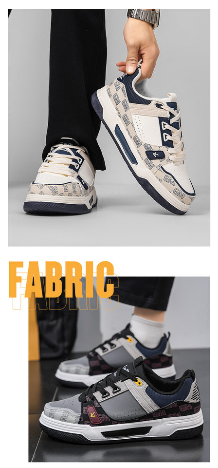 Giày sneaker nam cổ lửng thoáng khí phối màu, đế dày gót 3–5 cm — G 8220m Xanh dương, G 8220m Xanh lá, G8220 màu cam, G8220 xám đen chi tiết 13