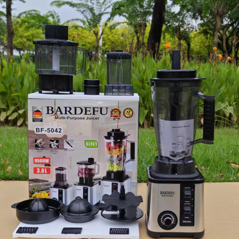 跨境新款3L6in1blender商用不锈钢大功率纯铜搅拌机绞 碎冰榨汁机|undefined
