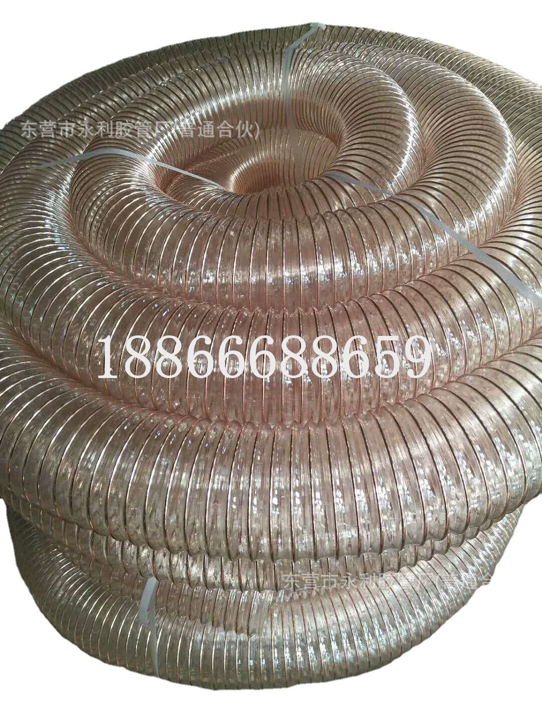 pu镀铜伸缩管透明钢丝管吸尘风管 通风软管 除尘通风管
