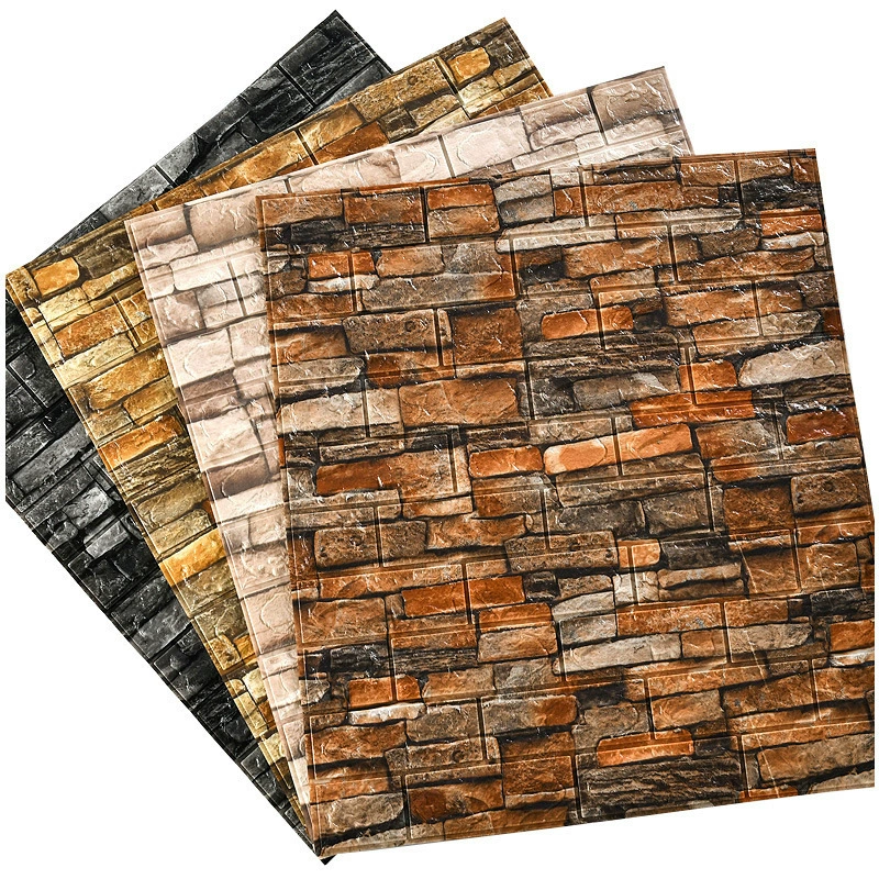 Фабрика прямых продаж ретро кирпич узор 3d стерео настенная наклейка для детского сада