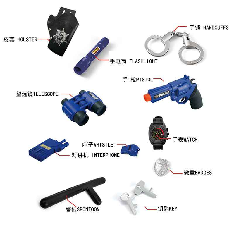 Juguetes de rol para niños Halloween Police Role Play Toy