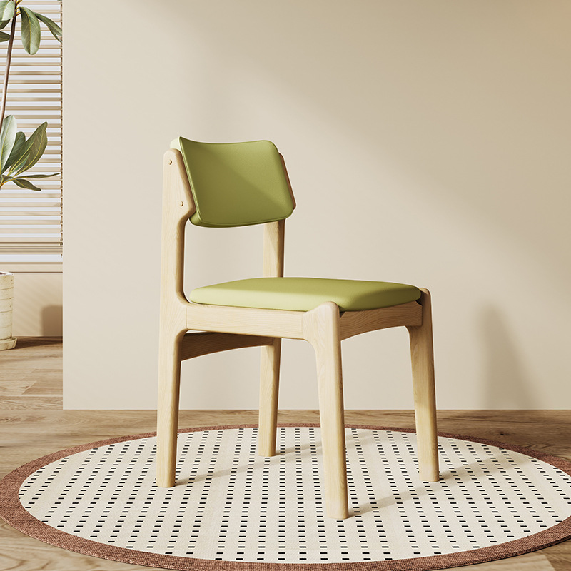 Silla de comedor de madera sólida retro silla de respaldo de bolsillo silla de escritorio silla de oficina silla de escritorio