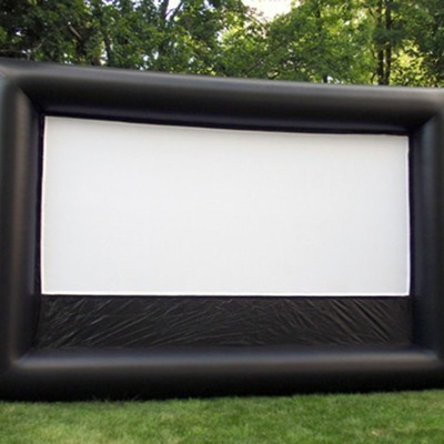 露天电影屏幕电影幕布充气支架户外娱乐设施公司家庭团聚气模定制|ms