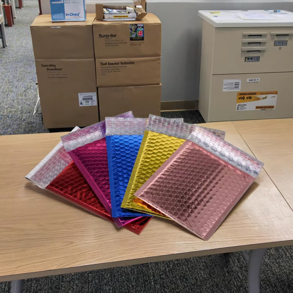 批发复合信封袋 快递电商镀铝膜气泡袋 加厚密封包装袋环保