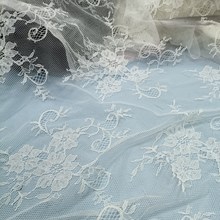 尼龙蕾丝面料网纱薄款精致小花服装服饰辅料手工DIY花边布料