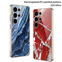 适用大理石GalaxyS25手机壳彩绘S25+图案S25Ultra新款男女保护套