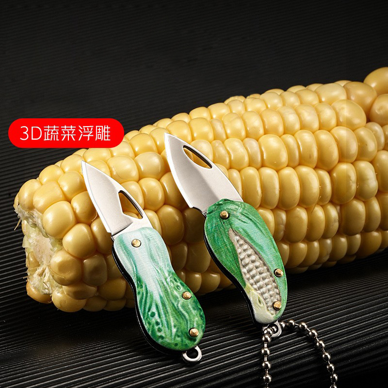 迷你户外折叠小刀便携式折刀不锈钢3D浮雕edc随身刀拆快递口袋刀
