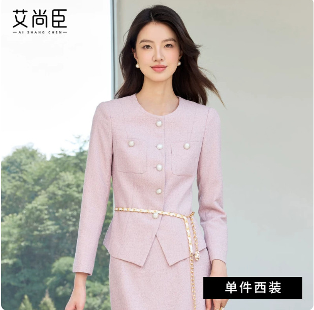 Pink and purple suit