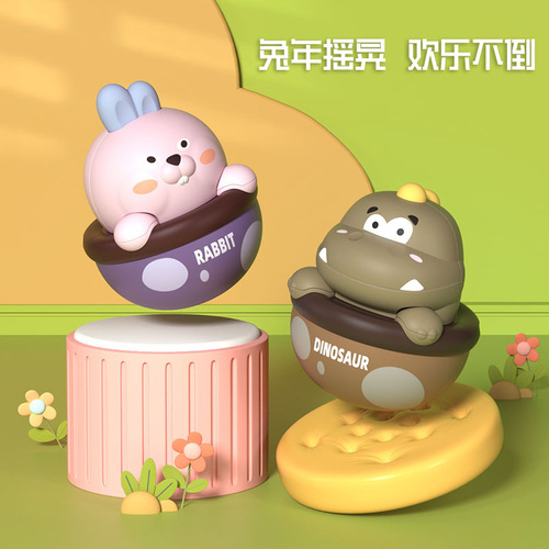 Infant Rattle Toy, Baby Teething Ring, Cognitive Development Baby Toy, Early Education Toy for 0-6 Months, Squeeze and Focus Training