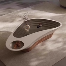 新款家用客厅异形茶轻奢高级感意式极简客厅设计师网红创意茶几