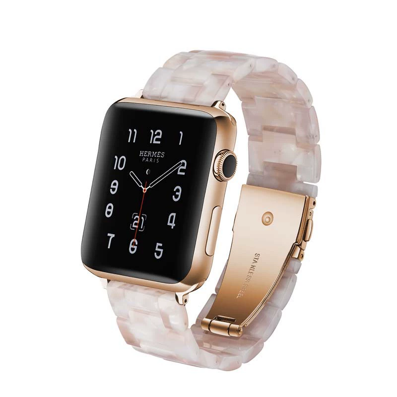 Совместимый ремешок из смолы для generation iWatch5/6, ремешок iWatch S10, стильный браслет на запястье SE прилив