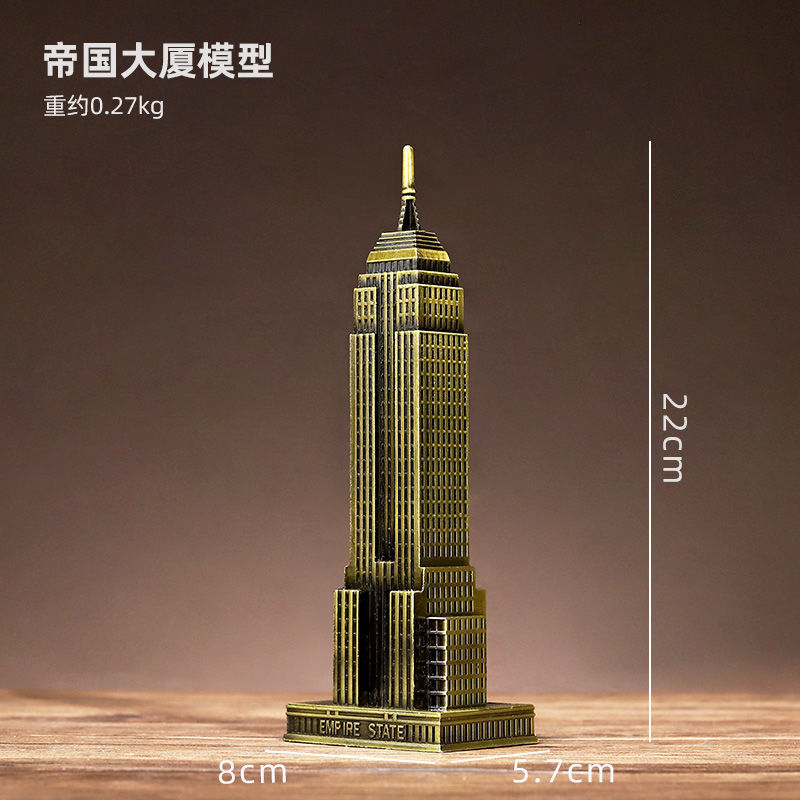 Decoración de la Torre Eiffel de París Artesanía romántica de metal de hierro forjado Sala de estar Dormitorio Sala de estudio Decoración de escritorio