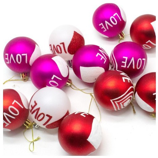 Nuevo día de San Valentín 520 Navidad amor bola Navidad árbol decoración bola Navidad bola Qixi fiesta decoración pequeño colgante