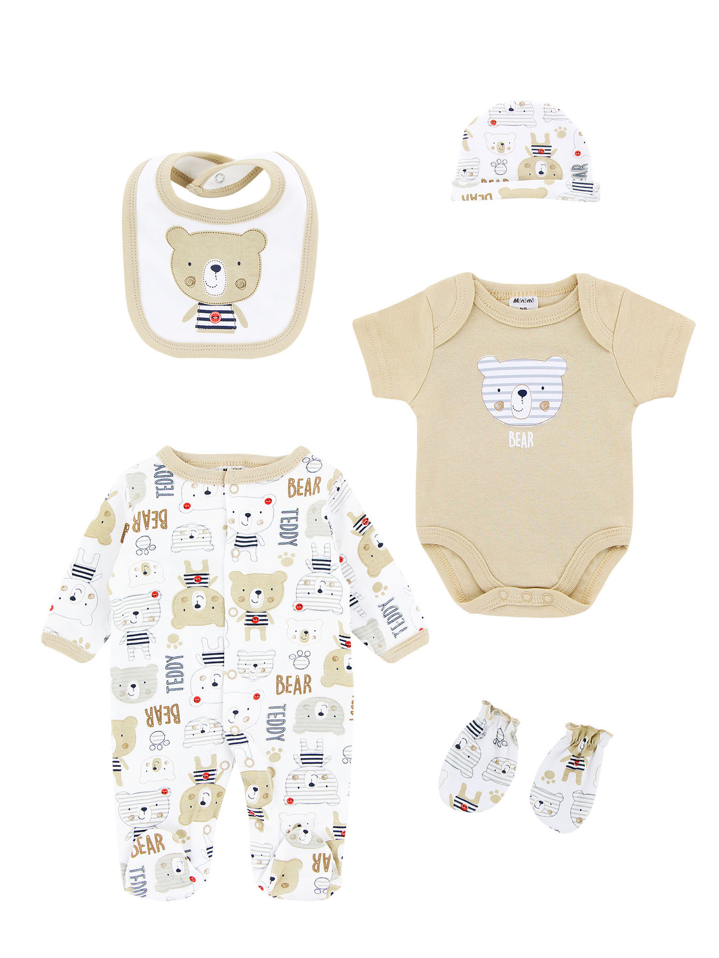 Trajes de bebés recién nacidos, ropa de algodón separada, ropa de escalada, bolsa de bebés de luna llena, ropa interior, caja de regalo.