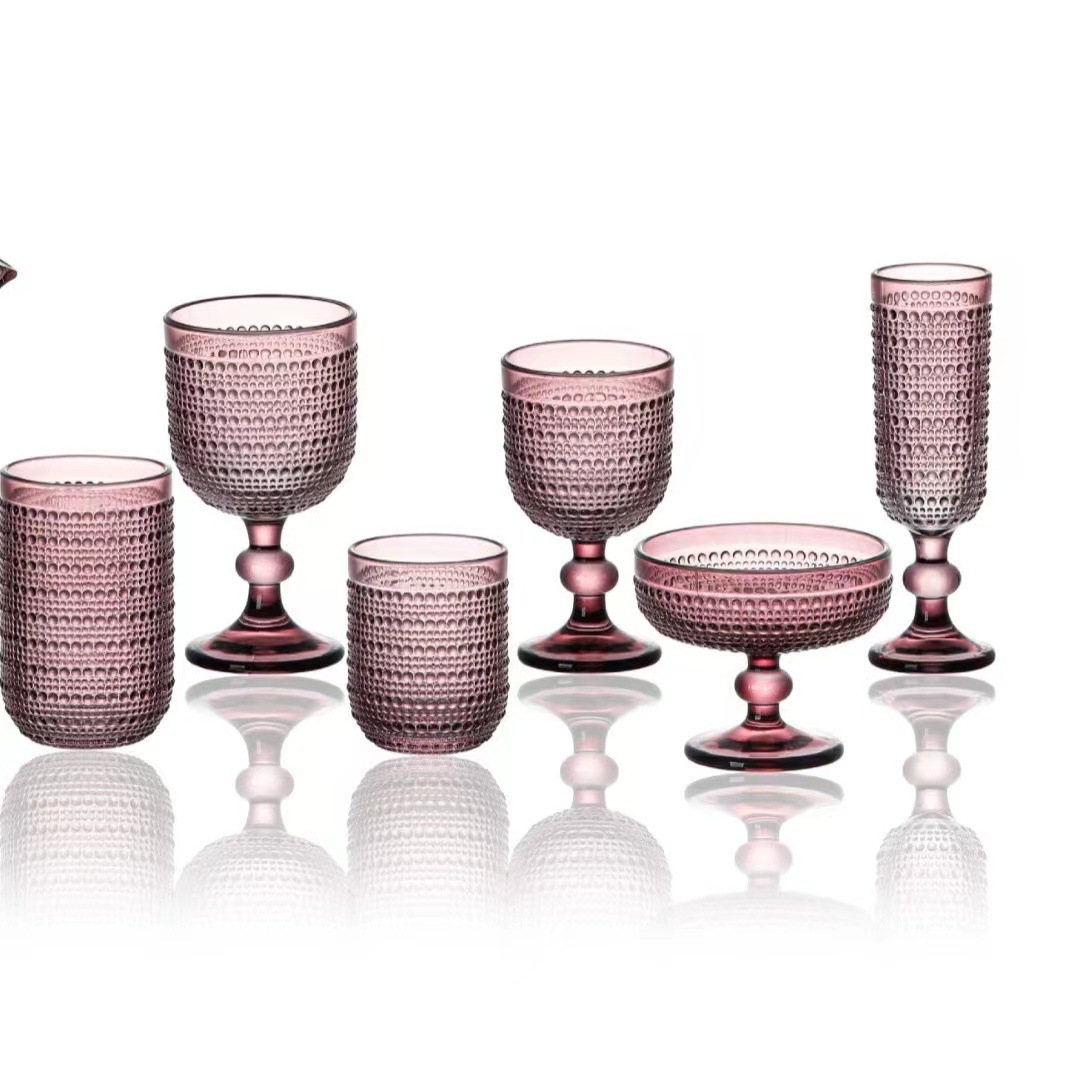 Nuevo colorante doméstico punto de lluvia copa de agua de vidrio hotel enjuague bucal taza de cepillo de dientes taza de jugo taza de cerveza taza de vino tinto