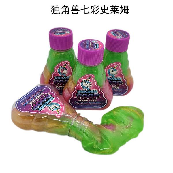 Rainbow colorful slime for experiments