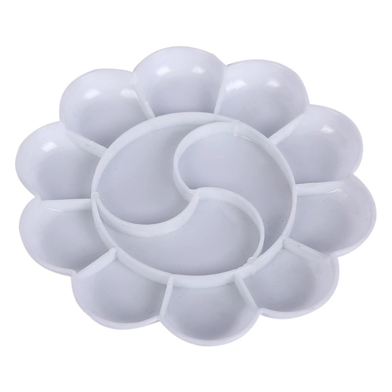 Оптовая палитра цветов сливы прозрачный пластиковый поднос для краски художественная палитра поставляет большой и средний маленький размер Сливовая коробка