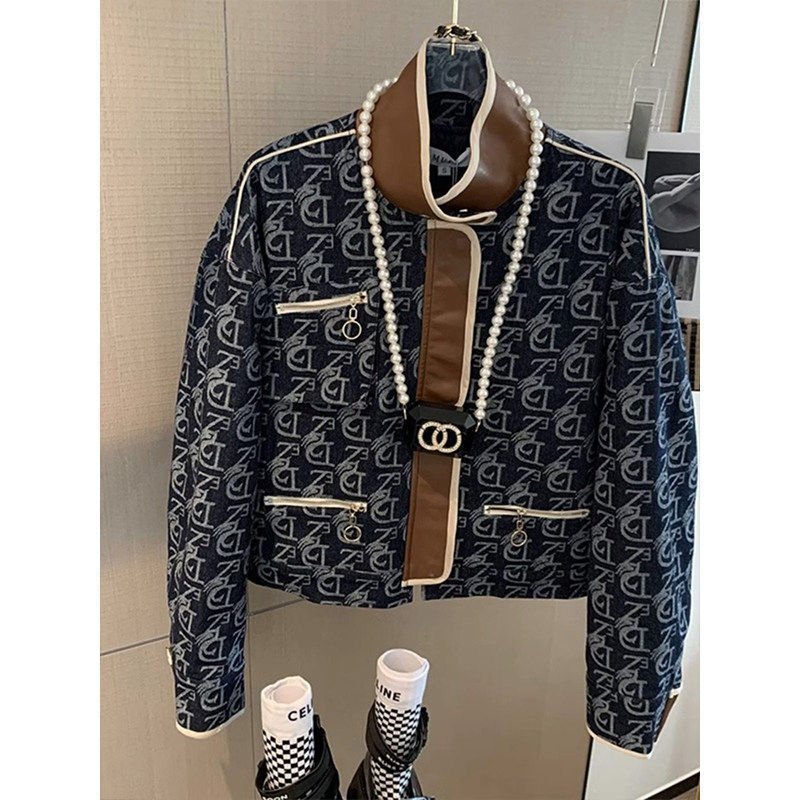 French-Style Intellectual Chic Niche High-End Lapel Jacket for Women, Loose-Fitting Patchwork Short Jacket for Petite Figures French-Style Intellectual Chic Niche High-End Lapel Jacket for Women, Loose-Fitting Patchwork Short Jacket for Petite Figures