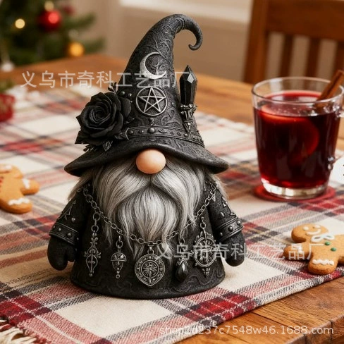 [跨境新品Gothic Gnome哥特式侏儒树脂工艺品桌面小摆件]