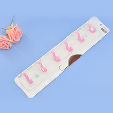 火热新品粘钩六钩免钉卧室门后衣帽钩厨房壁挂卫生间毛巾挂钩