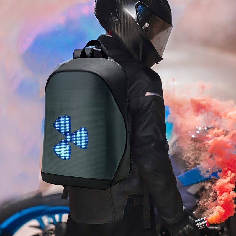 时尚LED显示屏双肩背包 LED广告宣传背包 DIY动画涂鸦像素潮流包