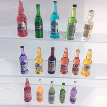 小瓶子微缩迷你仿真树脂diy配件饰品立体酒瓶洋酒白酒微景观摆件