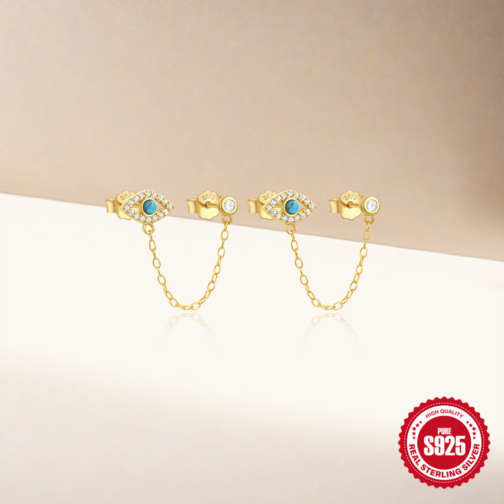 1g Weight 925 Sterling Silver Ear Needle Material 18K Gold Plated Plating Material Drop Earrings Classification 1 Pair Quantity Date, Tea Party Occasion 925 Sterling Silver Material Geometric Pattern All Seasons Season Women's Gender Elegant, Sweet Style 1 Pair 18K Gold Plated 925 Sterling Silver 925 Sterling Silver Earrings Geometric Drop Earrings 16