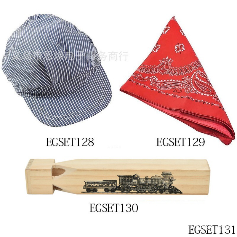 Amazon cumpleaños juego de rol ingeniero sombrero octogonal silbido tren pañuelo sombrero traje traje
