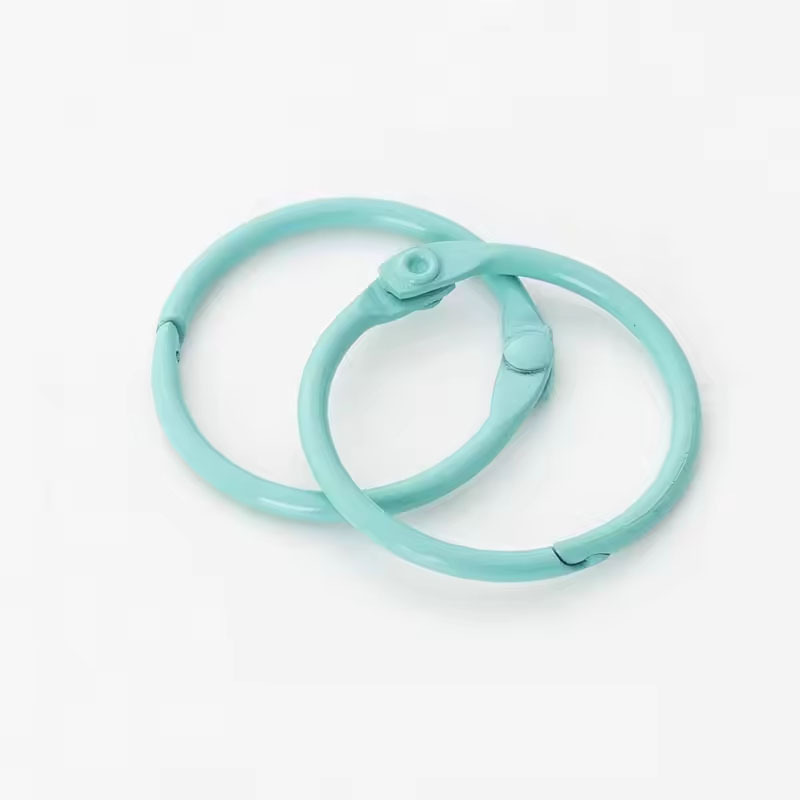 llavero de color enlazado anillo de libro DIY accesorios accesorios de joyería anillo de metal anillo de apertura móvil anillo image 17