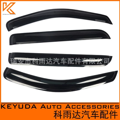 Window Rain Shields Are Suitable for Ford F-150 Models 06-08, Rain Shields for Windows, Modified Exterior Accessories (Rain shield) - black-20mm