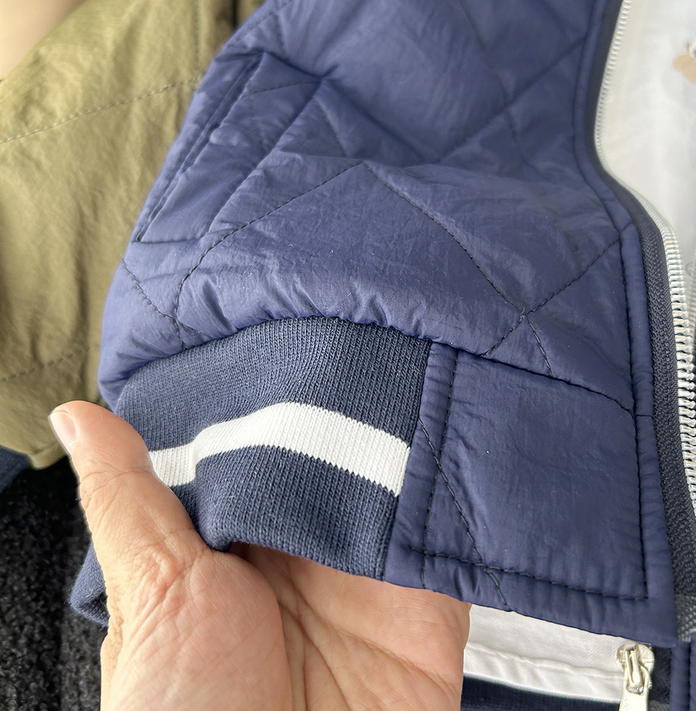 2023 New Winter Korean Children's Clothing Boys and Children Contrast Color College Style Cotton Jackets Children's Cotton Clothes Wholesale Thickened Baseball