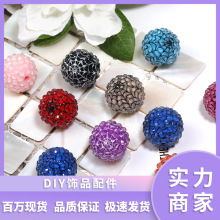 20mm万圣节爆款蜘蛛网直孔圆珠树脂串珠钻球珠diy饰品配件批发