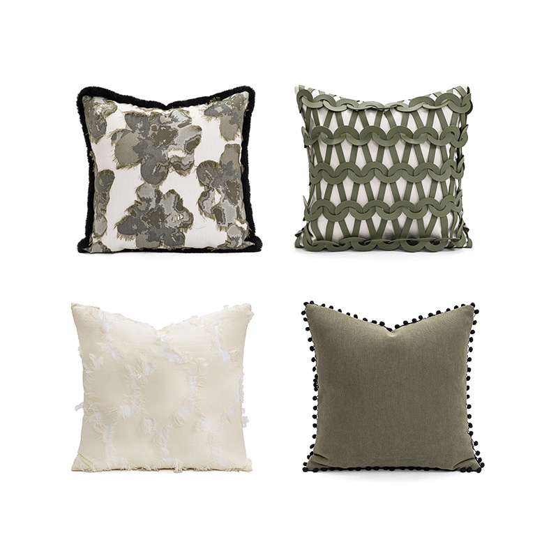北欧のシンプルな編み物抱き枕寝室のソファーシートのクッションの軽い豪華なサンプルプレートの間のホテルの民宿抱き枕カバーの卸売り