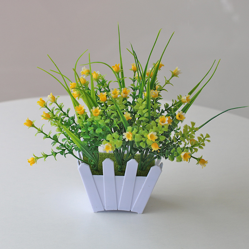 Planta artificial bonsai eucalipto Lysiana flor artificial planta verde Planta artificial decoración del hogar Fuente de la fábrica