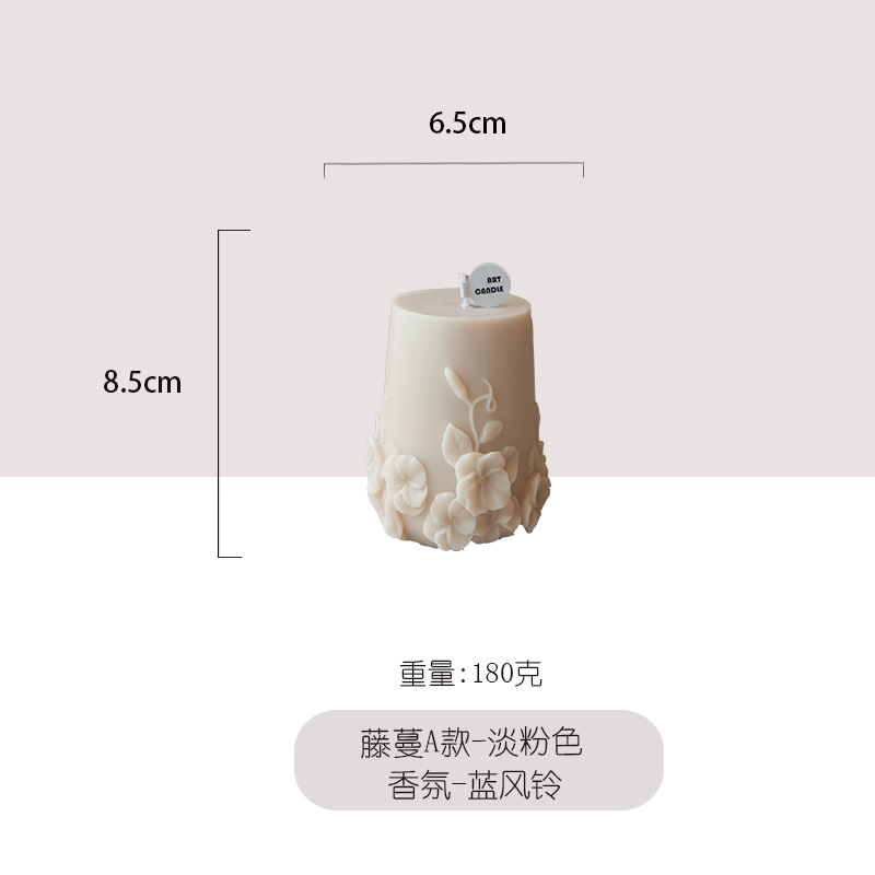 Velas aromáticas con forma de vid, adornos decorativos, recuerdos, venta al por mayor, productos artesanales de alta gama populares