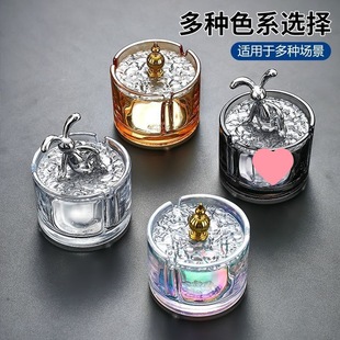 Ins Ashtray Home Creative Stylish Trendy Living Room Bedroom Car Office Anti-Fly Ash Dormitory Ashtray with Cover