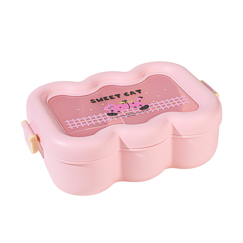 新型アニメ萌え弁当箱学生サラリーマン電子レンジ分格弁当箱食品級食器付き弁当箱|undefined