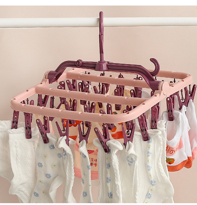 Multifunctional Folding Clothes Hanger Drying Rack Wholesale Nihaojewelry display picture 4