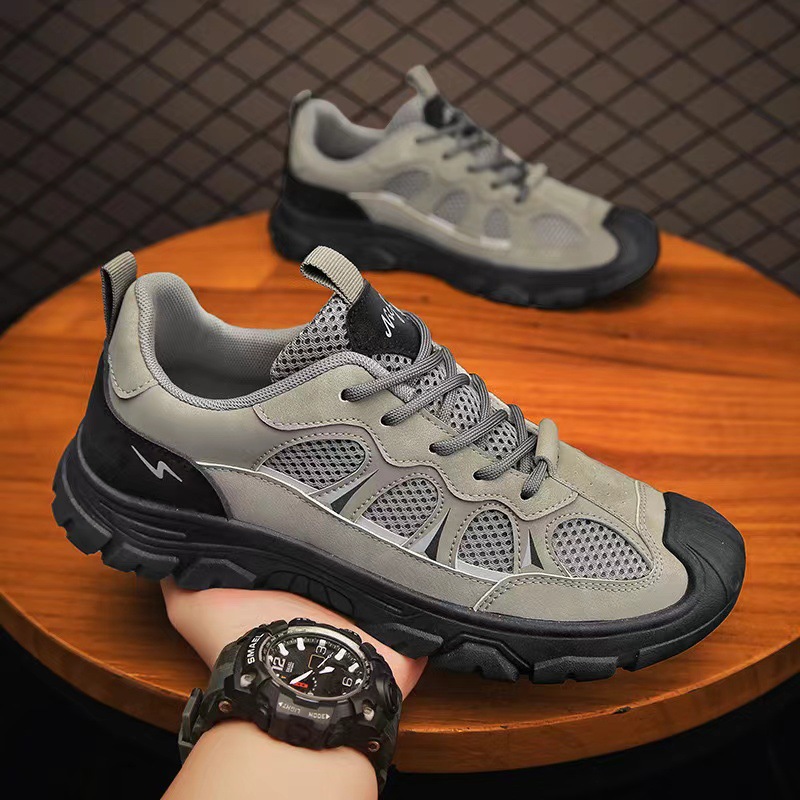 Outdoor Shoes for Men 2025 New Labor Protection Shoes Outdoor Breathable Shoes Hiking Sports Lightweight Work Men's Sports Shoes